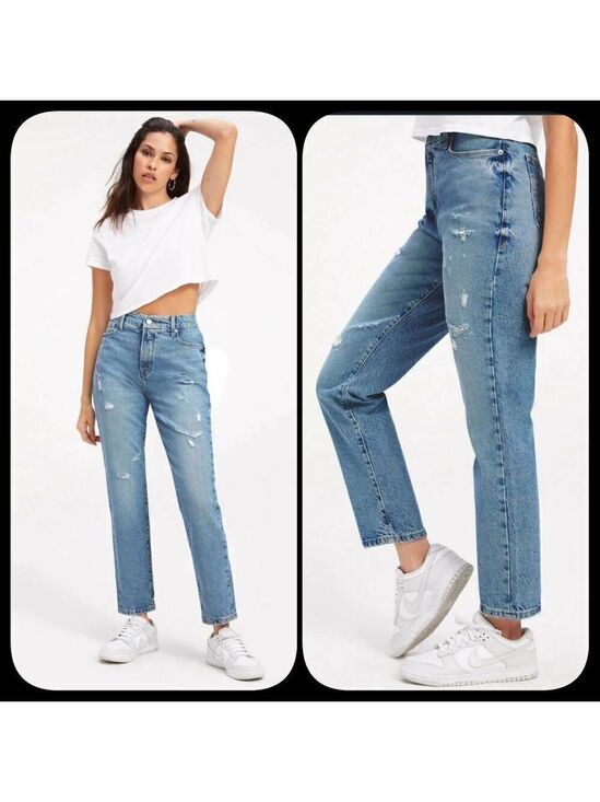 Good American Denim - Good American Good Classic Jeans Size 6 or 28 Blue NWT Straight Leg